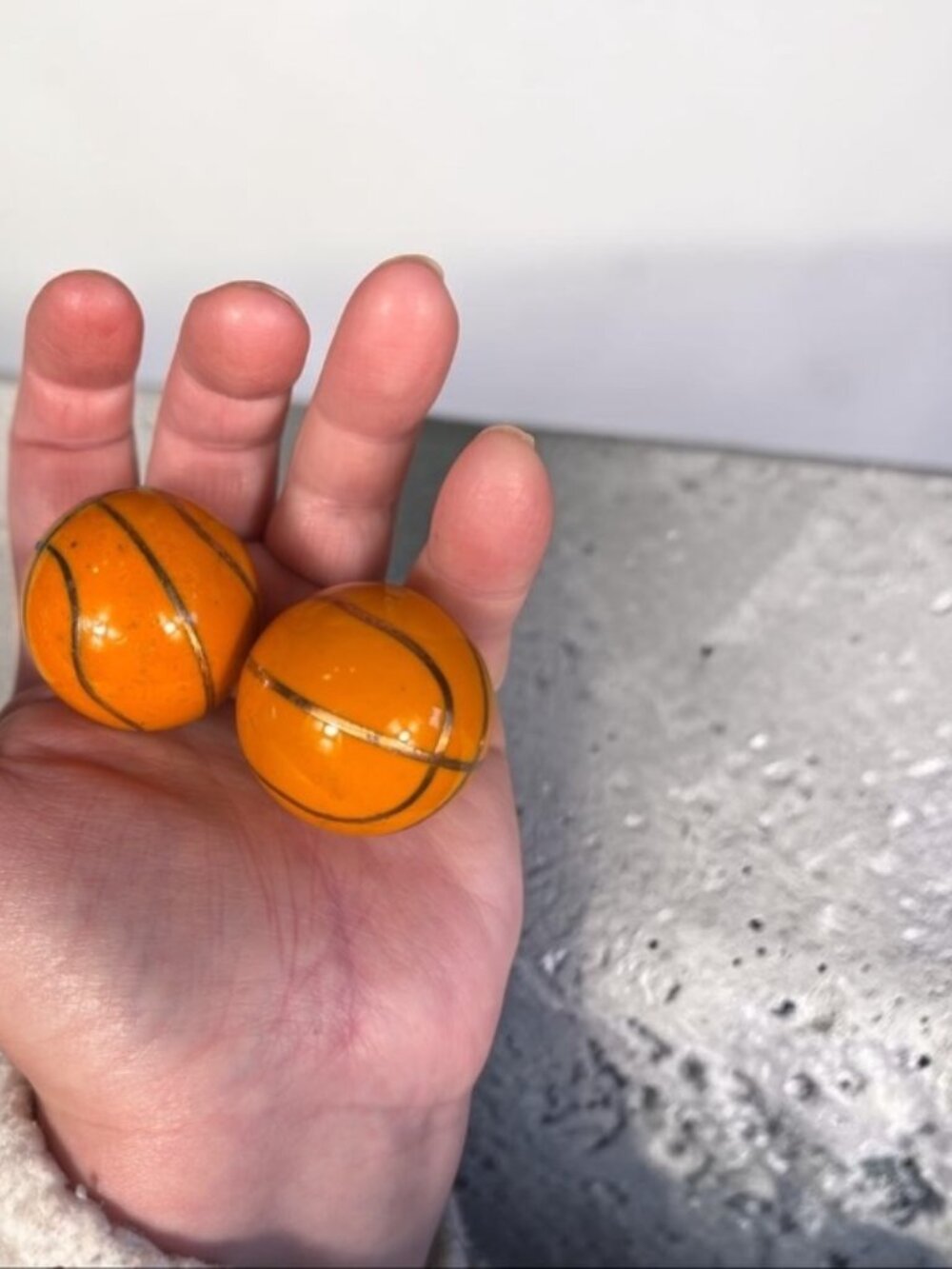 Vintage Basketball Baoding Balls Chime Meditation Set With Box - Picture 8 of 15